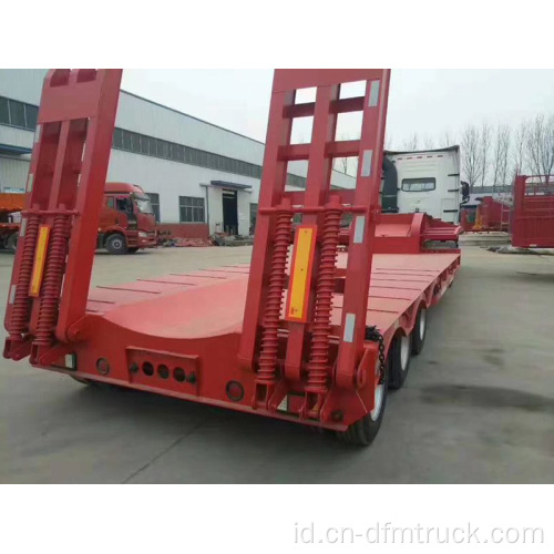 Mesin Konstruksi 3 Axle Flat bed Semi-Trailer